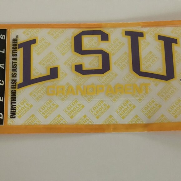 University of Louisiana LSU Tigers Grandparent Car Decal Color Shock USA 6.5 x 3 - Picture 3 of 10